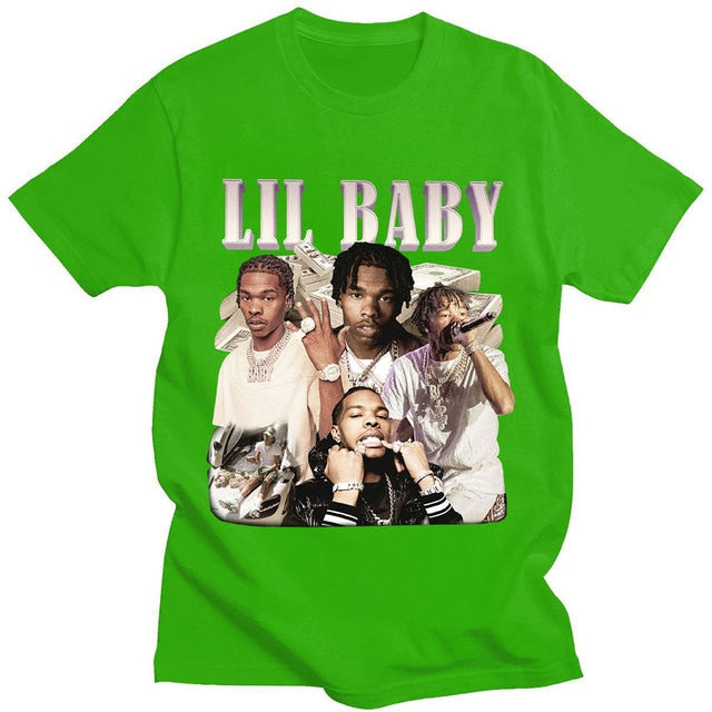 Lil Baby Hip Hop T-shirt Vintage Top