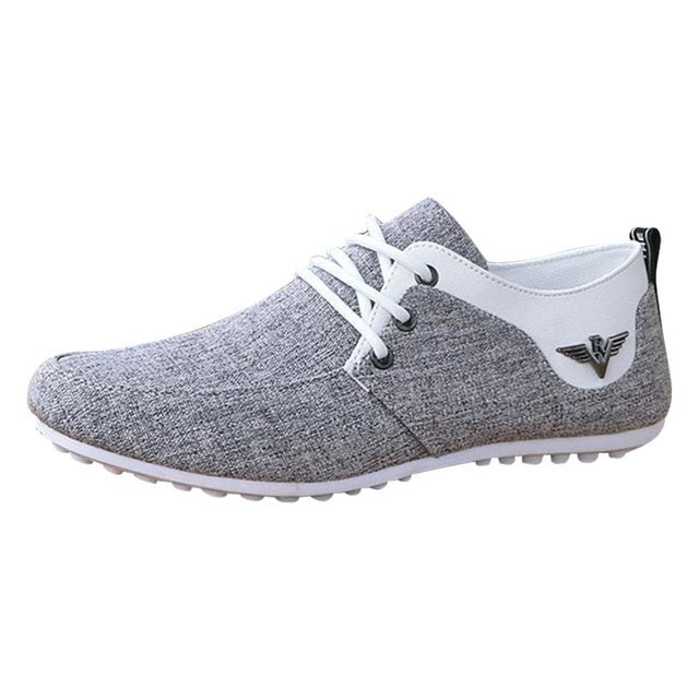Lace-up Linen Cloth Breathable Casual Shoes