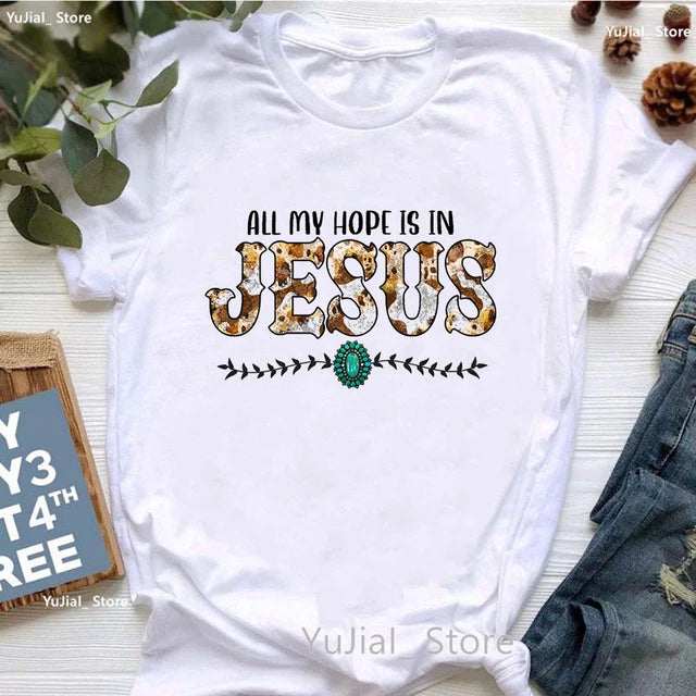 Jesus Graphic Print T-Shirt