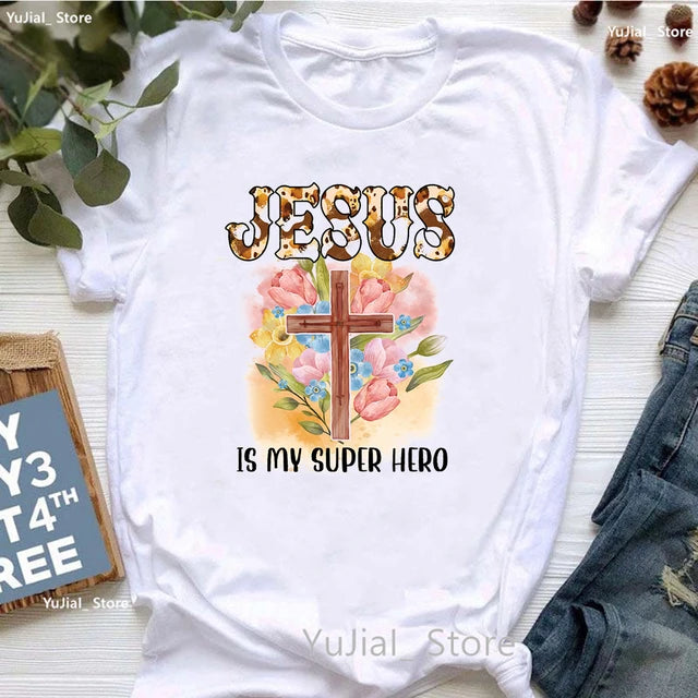 Jesus Graphic Print T-Shirt