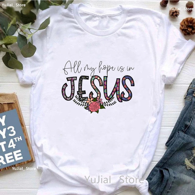 Jesus Graphic Print T-Shirt
