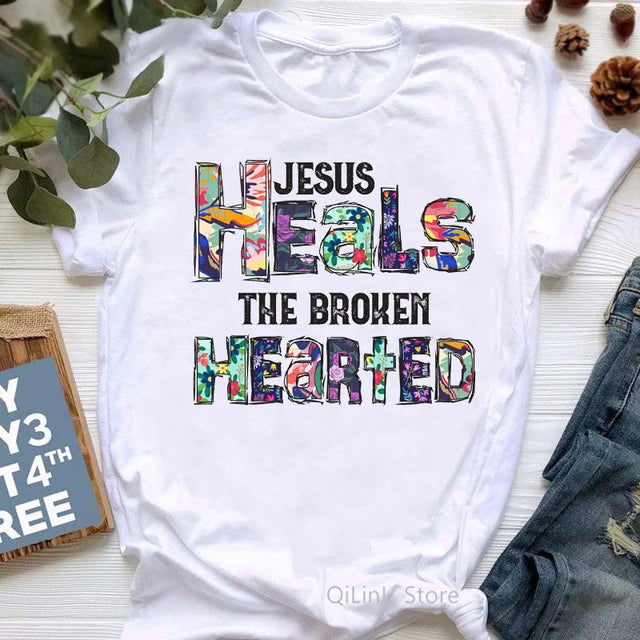 Jesus Graphic Print T-Shirt