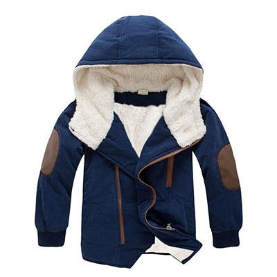 Warm Hooded Jacket Coat for Boys
