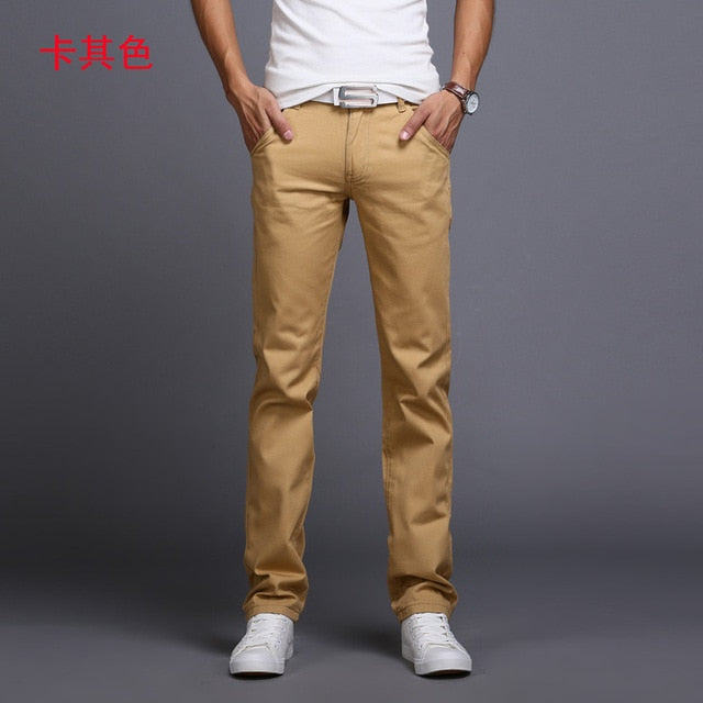 Comfortable Stretch Cotton Jeans Trousers - Casual Pants