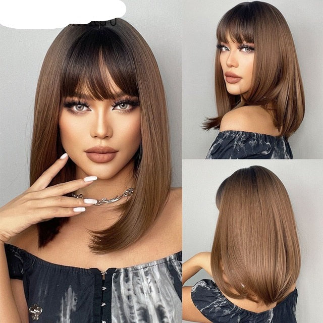 Colored Synthetic Wig For Women