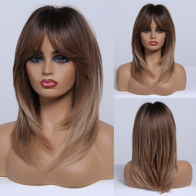 Colored Synthetic Wig For Women