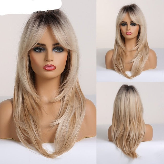 Colored Synthetic Wig For Women