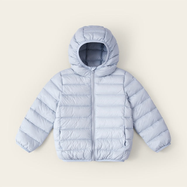 New Casual Candy Color Warm Hooded Clothes for Kids