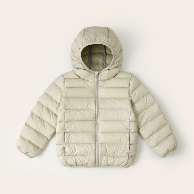 New Casual Candy Color Warm Hooded Clothes for Kids