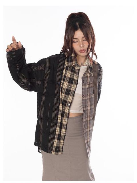 High-quality Soft Warm Winter Women's Plaid Shirt