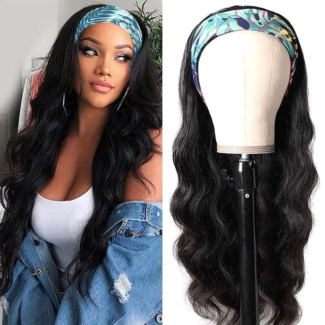 Wavy Brazilian Headband Wig For Women