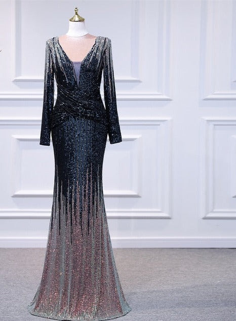 Sequins Evening Party Dress