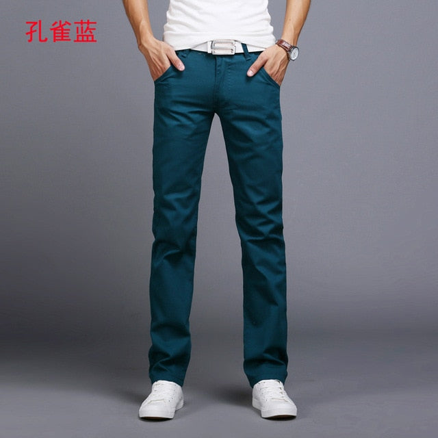 Comfortable Stretch Cotton Jeans Trousers - Casual Pants