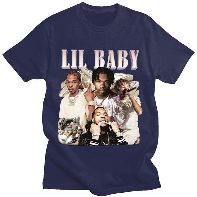 Lil Baby Hip Hop T-shirt Vintage Top