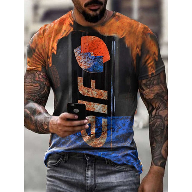 Vintage T-Shirt Top for Men