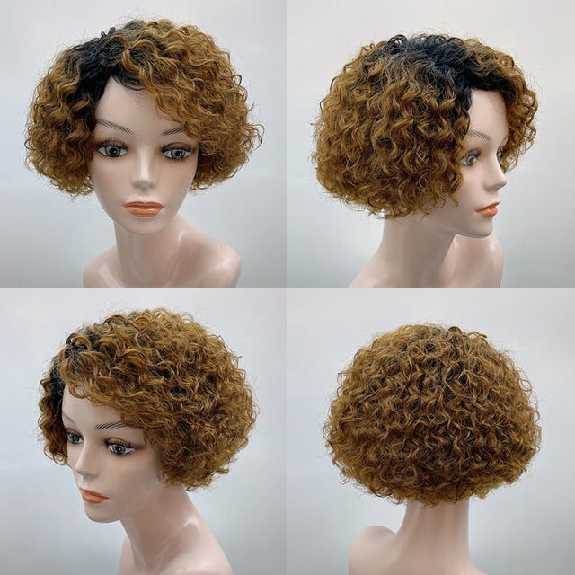 Short Wigs Pixie Cut Wig Human Hair For Women
