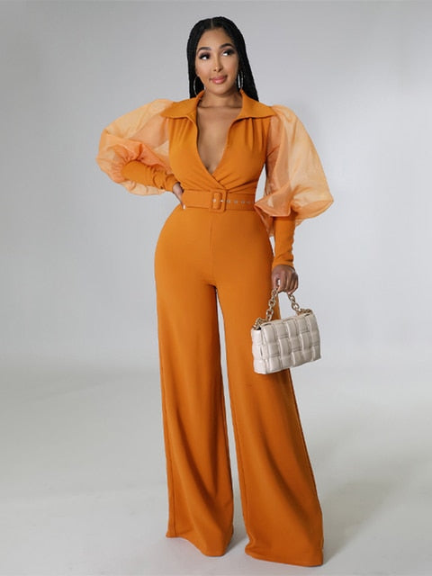 Elegant Jumpsuit with Belt