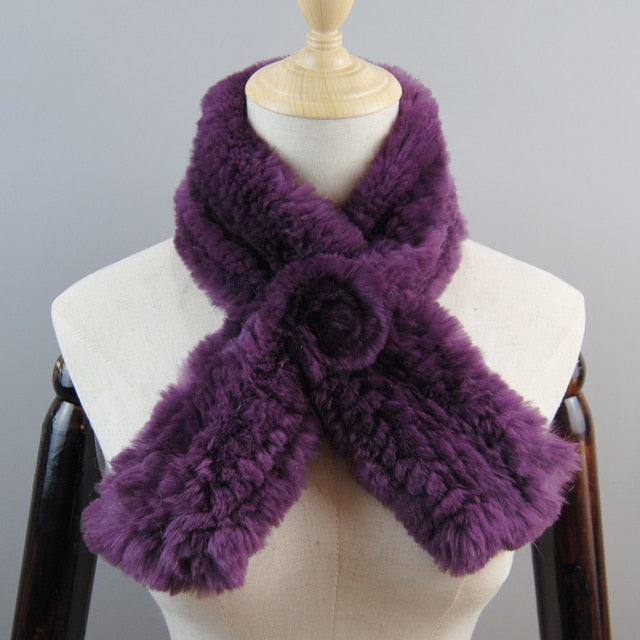 Fur Scarf Natural Warm Soft Scarves Neckerchief