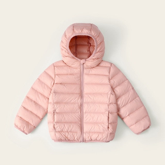 New Casual Candy Color Warm Hooded Clothes for Kids