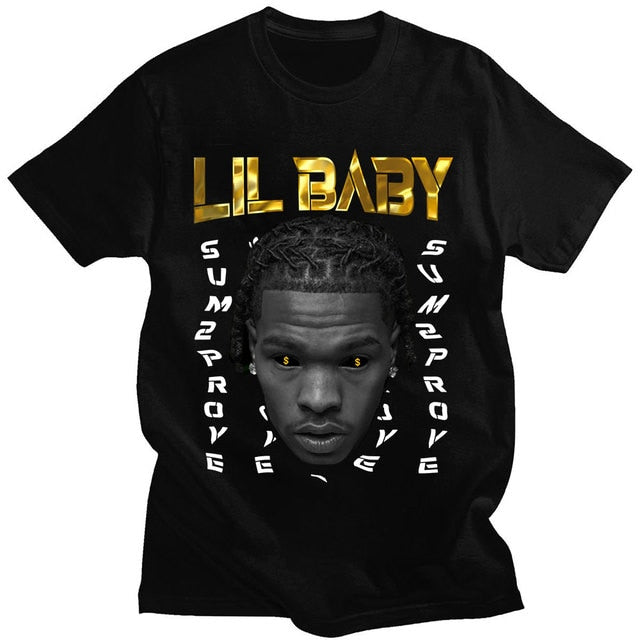 Lil Baby Hip Hop T-shirt Vintage Top