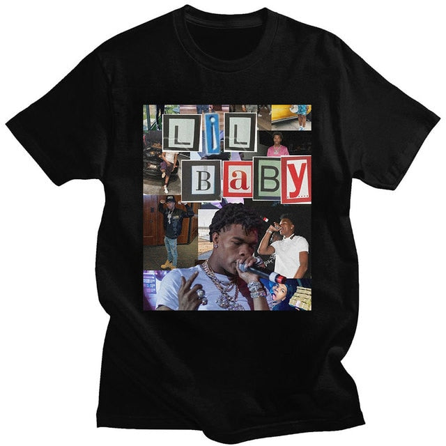 Lil Baby Hip Hop T-shirt Vintage Top