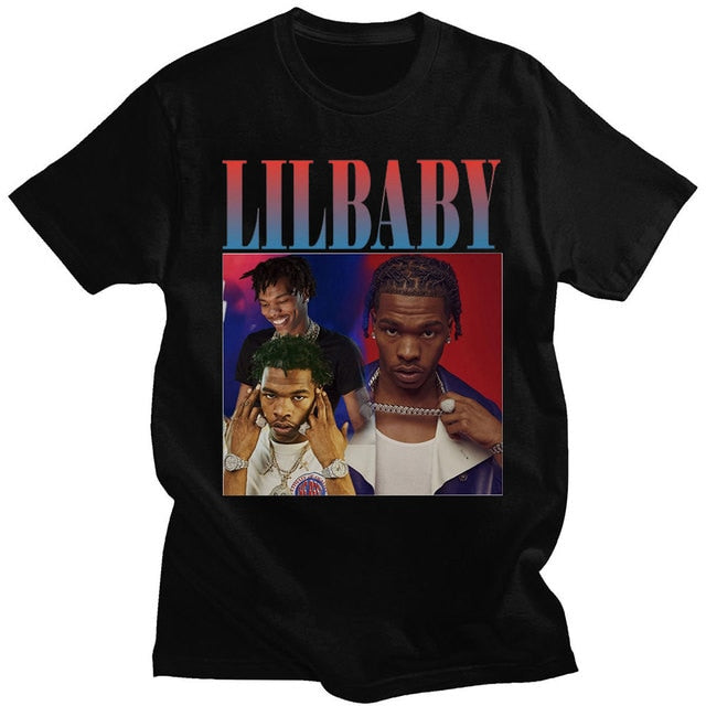Lil Baby Hip Hop T-shirt Vintage Top