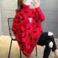 One Size Turtleneck cape moon Sweater for Women