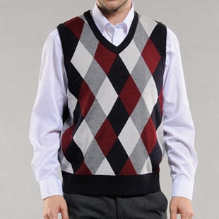 Pullover Sleeveless V Neck Sweater Vest