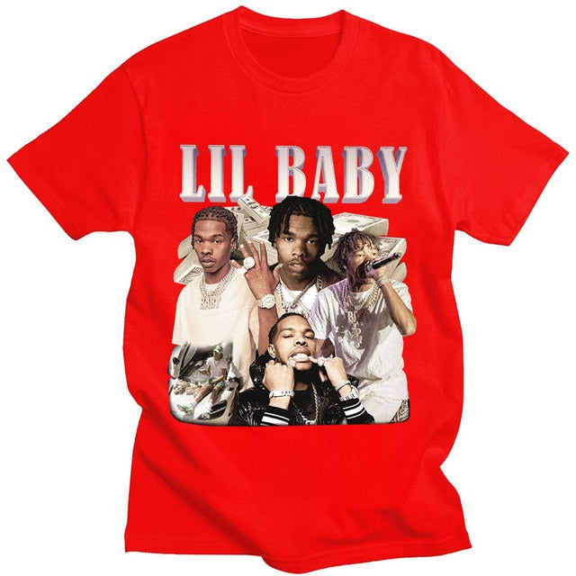 Lil Baby Hip Hop T-shirt Vintage Top