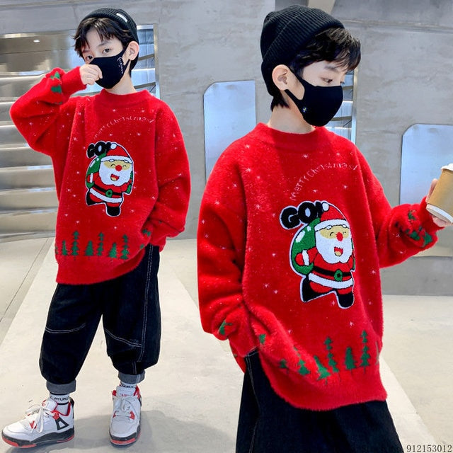 Christmas Pullover Knitted Sweater for Boys