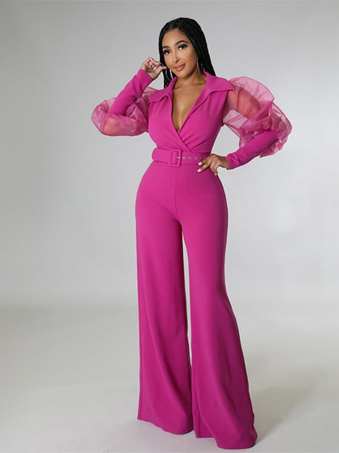 Elegant Jumpsuit with Belt