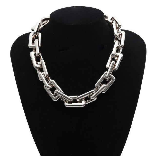 High Quality Punk Lock Chain Necklace for Women