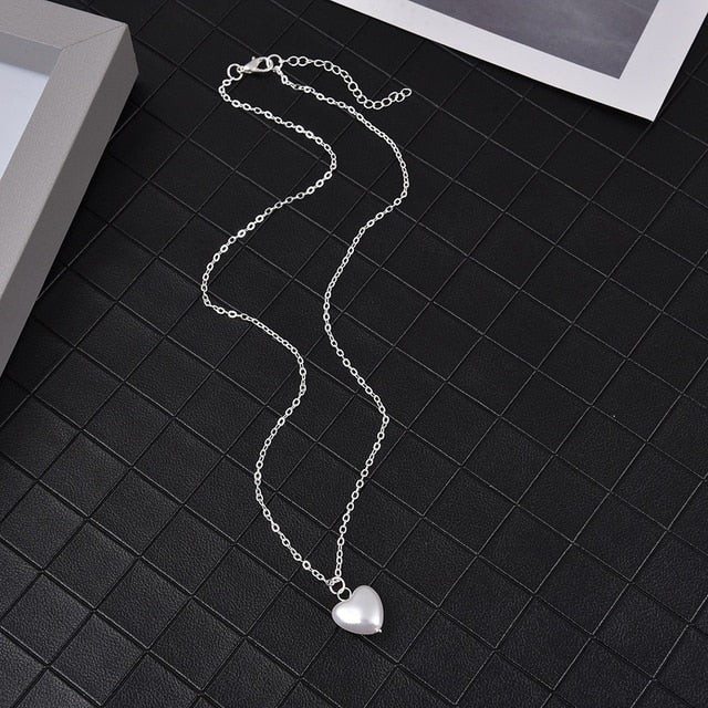 Neck Chain Pearl Choker Necklace