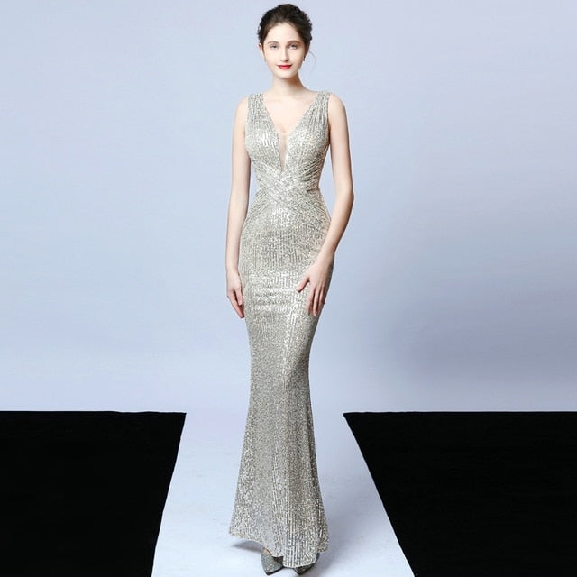 Sequin Evening Party Dress for Women