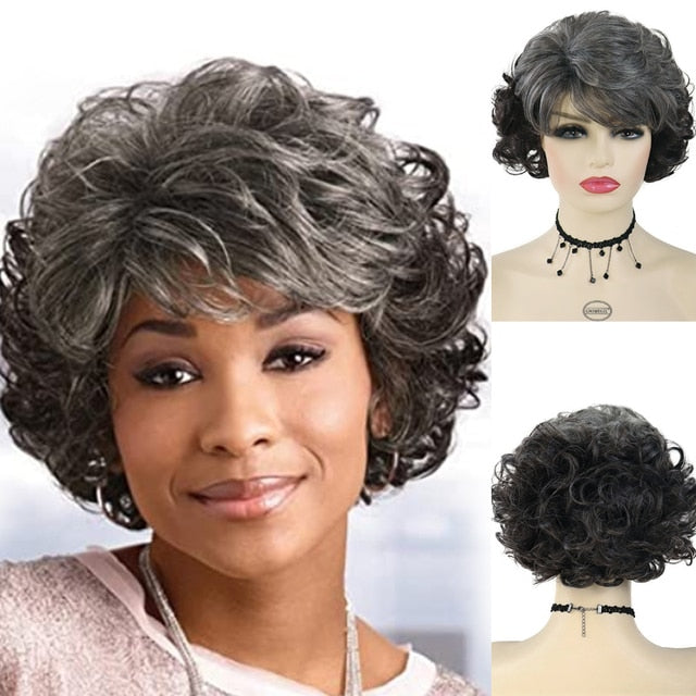 Short Curly Synthetic Wig For Women