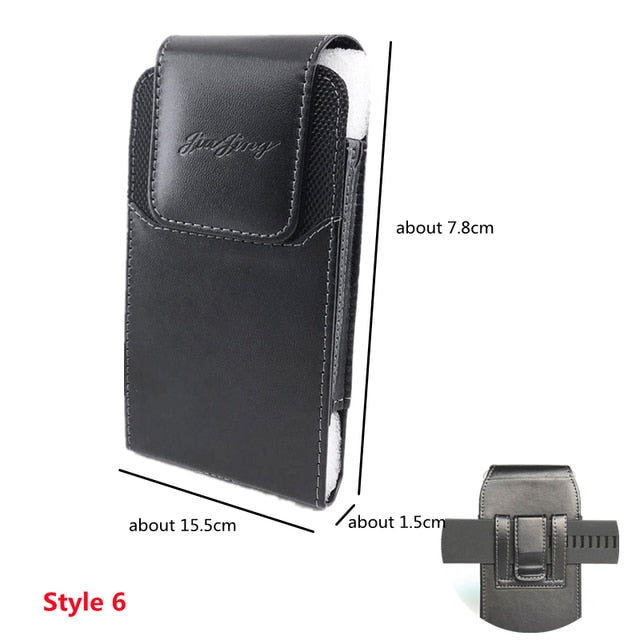 Double Layer Canvas Coin Key Card Holder Phone Cover Case Waist Bag