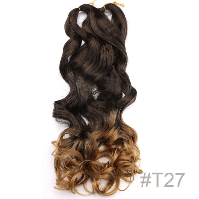 Synthetic Loose Spiral Wave Braiding Hair Extension