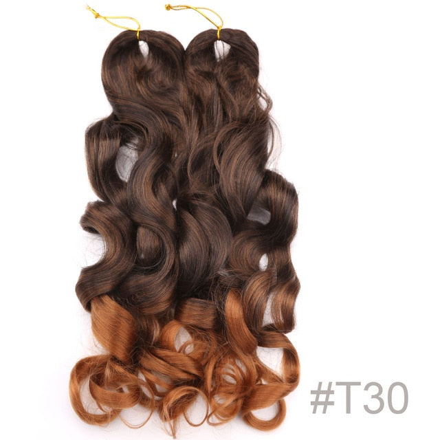 Synthetic Loose Spiral Wave Braiding Hair Extension