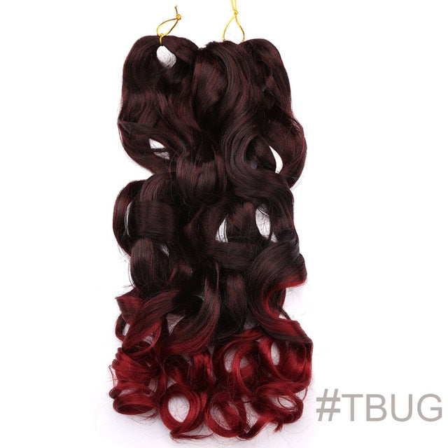 Synthetic Loose Spiral Wave Braiding Hair Extension