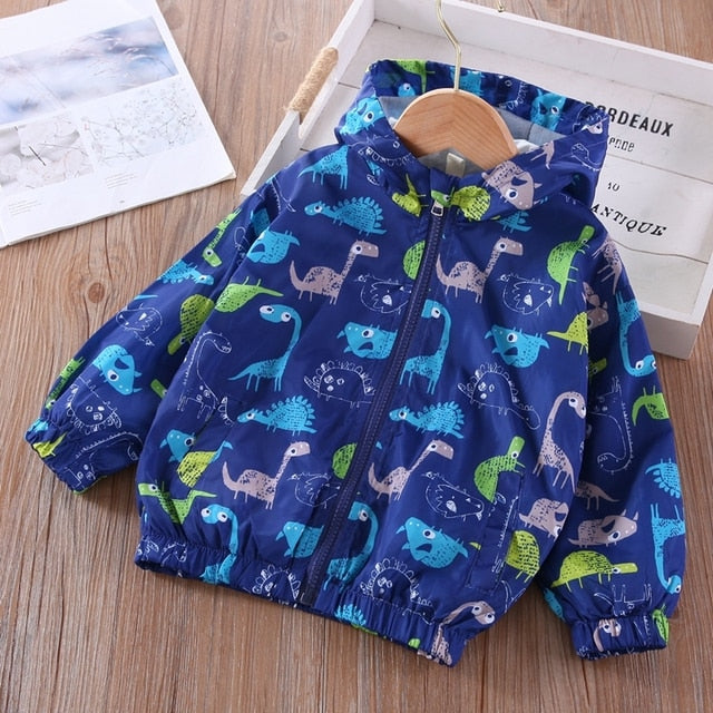 Cartoon Print Jacket Coat for Girls