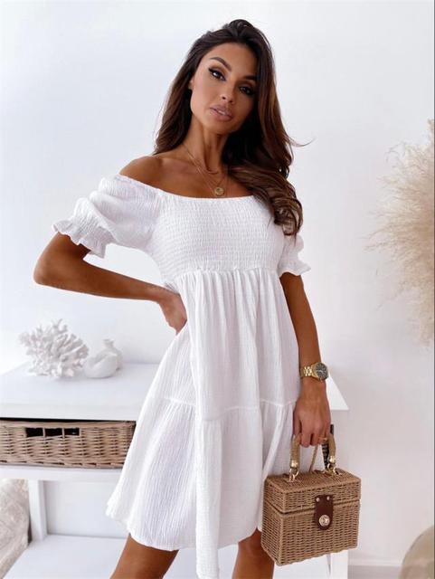 Puff Sleeve Mini Dress for Women