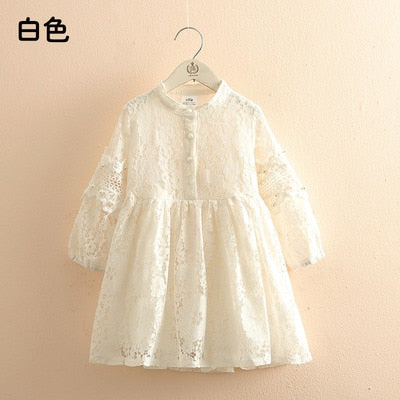Lace Long Sleeve Dress for Girls