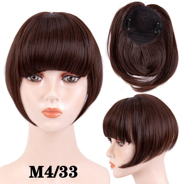 Synthetic Bangs Hair Extensions Clip In Bangs 6 Inch
