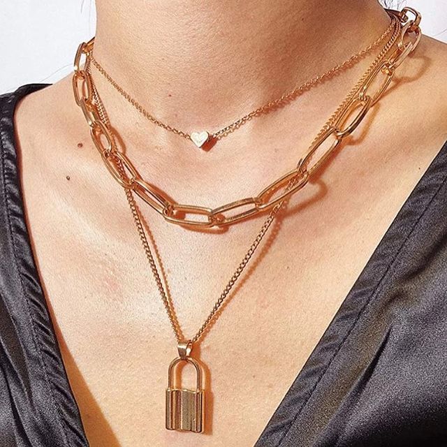 Multi Layered Pendant Necklace For Women