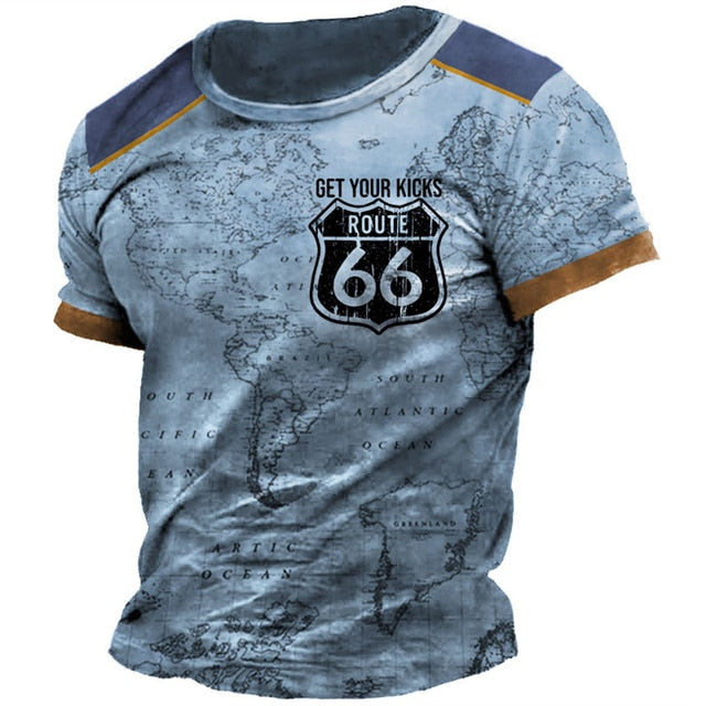 Vintage T-shirt Top for Men