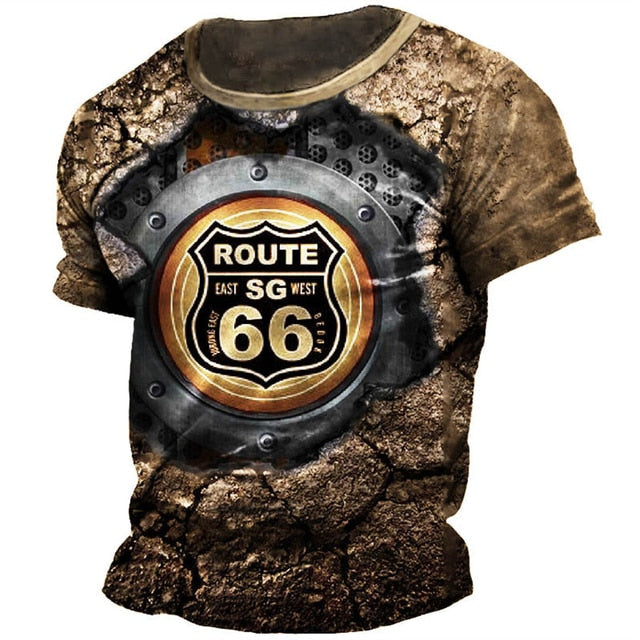 Vintage T-shirt Top for Men