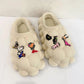 Furry Bubble Slides for Men /Women With Charms