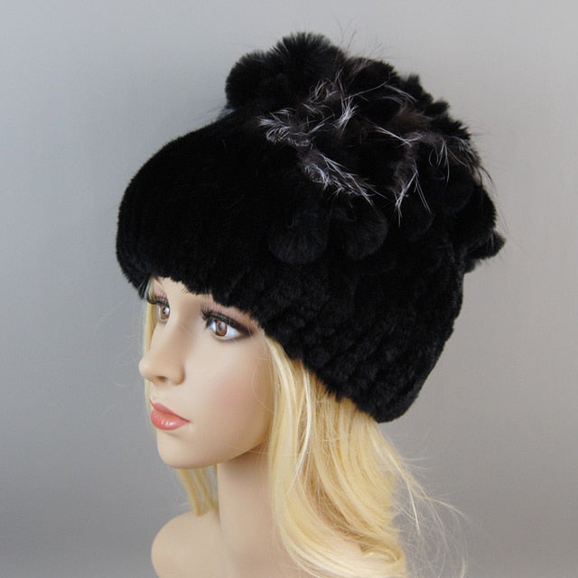 Fur Hat For Winter Cap Beanies