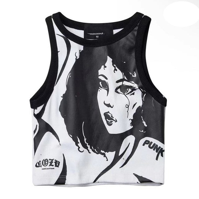 Y2k Vintage Tank Top For Women