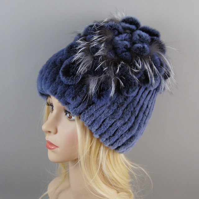 Fur Hat For Winter Cap Beanies